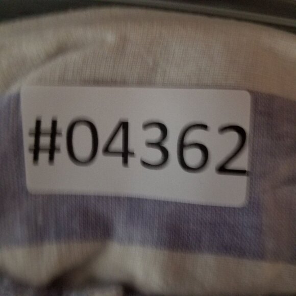 beachlunchlounge Dress Womens XL Purple White Striped Linen Blend Sleeveless - Picture 14 of 14